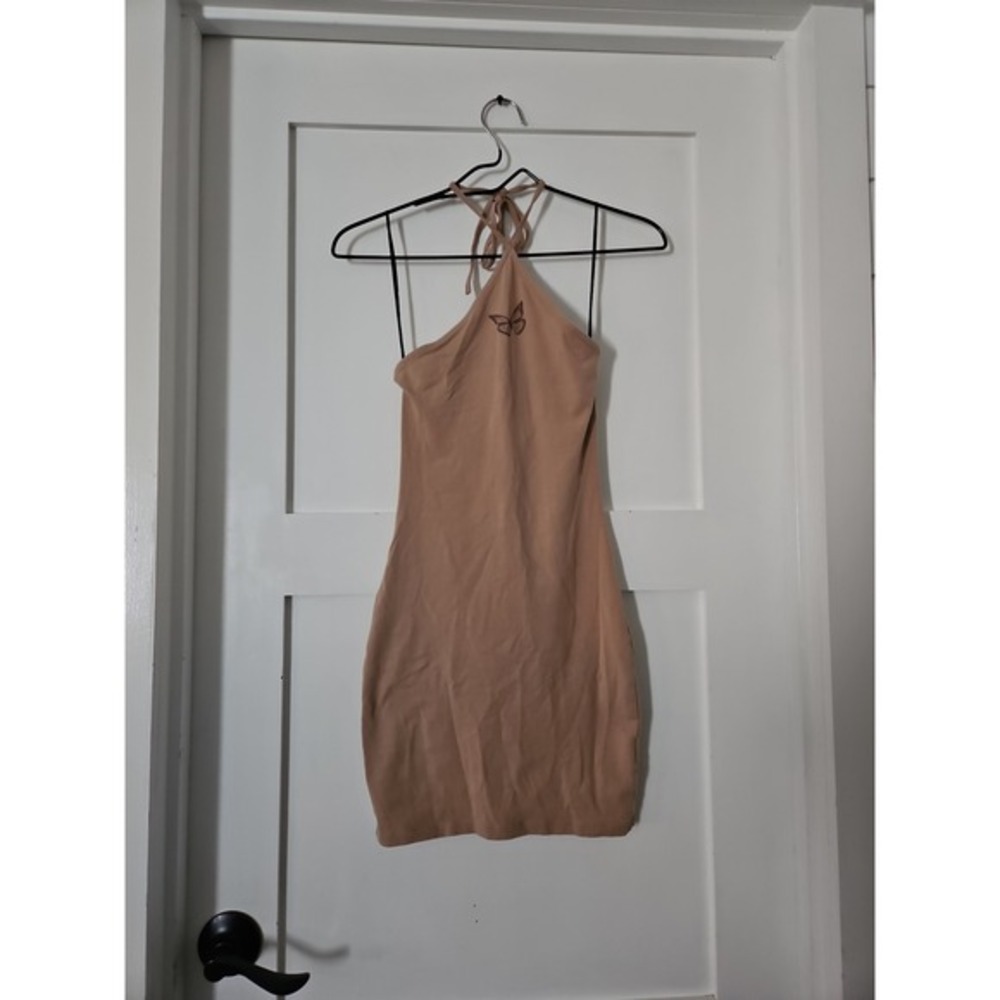 Y2K Aesthetic Butterfly Graphic Halter Dressβ - H&M Divided XS